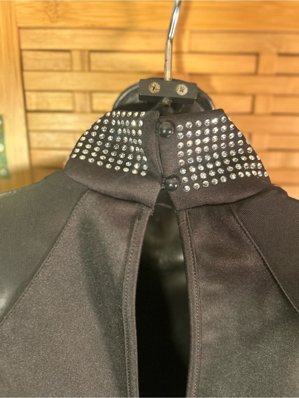 🐾2/$8- Black Studded Mock Neck Keyhole Bodycon Dress - Picture 15 of 15